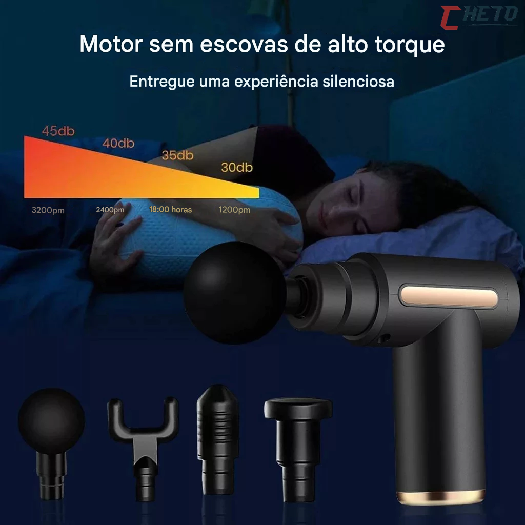 Pistola Massageadora Profissional💆♂️⚡