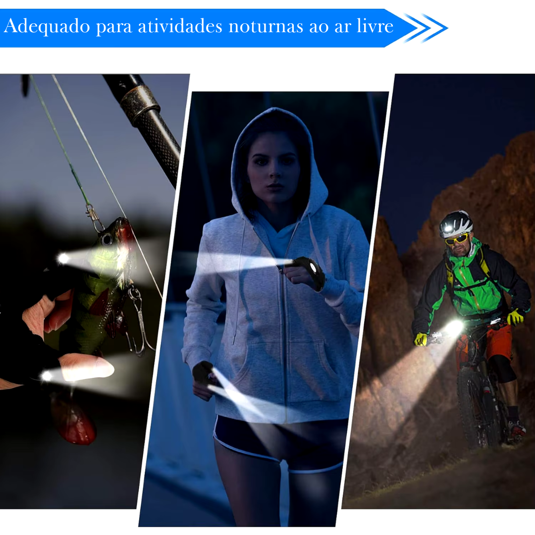 🔦 Luvas com Lanterna LED🖐️💡