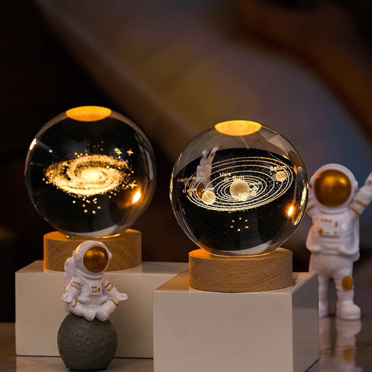 ✨ Luminária Decorativa Globo de LED 3D ✨