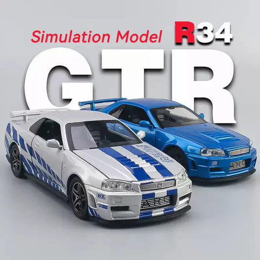 🏎️ Nissan Skyline GTR R34 Escala 1:32