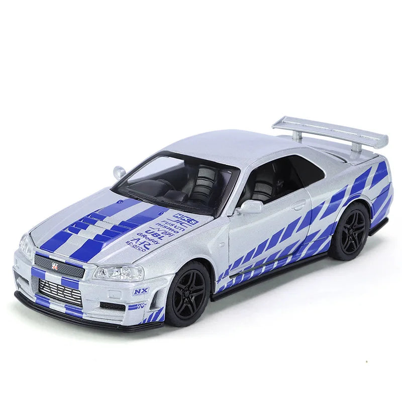 🏎️ Nissan Skyline GTR R34 Escala 1:32